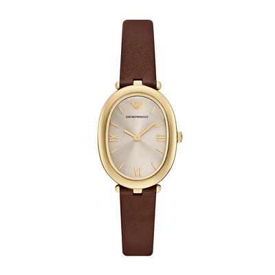 阿玛尼女士椭圆小金表