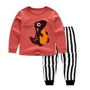 儿童睡衣纯棉春秋薄款男童女童秋衣秋裤小孩宝宝早秋天家居服套装