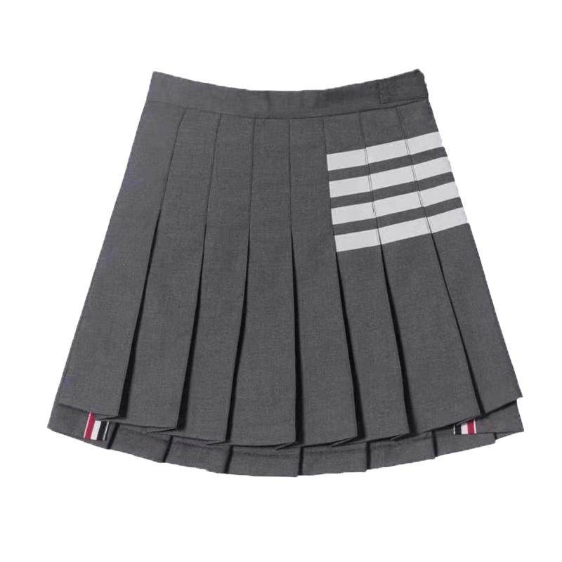 王心凌同款穿搭tombrowne开衫学院风jk制服灰tb百褶裙套装女春夏
