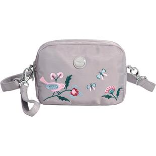 Frazzil/法姿休闲小斜挎包女春新款尼龙刺绣小手拎包韩版逛街潮包