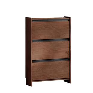 实木翻斗鞋柜收纳柜一体靠墙玄关柜北欧家用入户门楼道口阳台鞋架