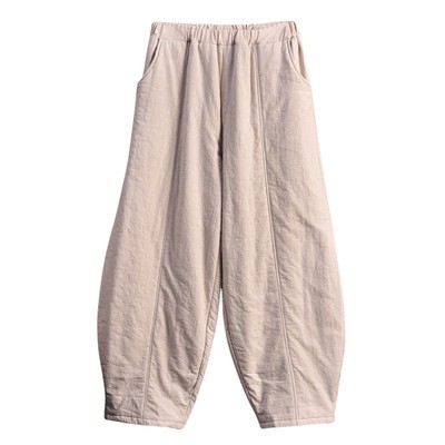 大码棉麻灯笼裤棉裤亚麻