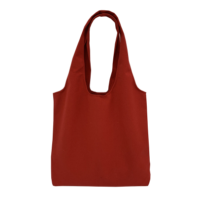 日系纯色背心帆布包袋定制logo