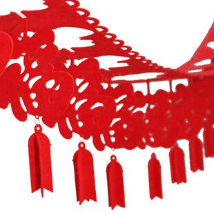 新年春节拉花拉条挂饰春福字拉花挂件珠宝店结婚商场布置装饰年货