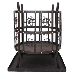 篝火炉户外野营晚会大型露营地木柴篝火架子柴火聚会用木炭烧烤架