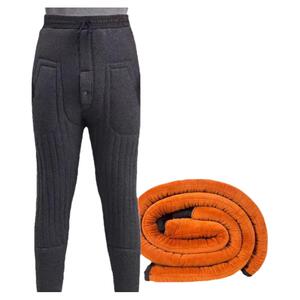 驼绒棉裤男宽松老人高腰加厚加肥加绒冬季保暖爷爷胖子特大码订做