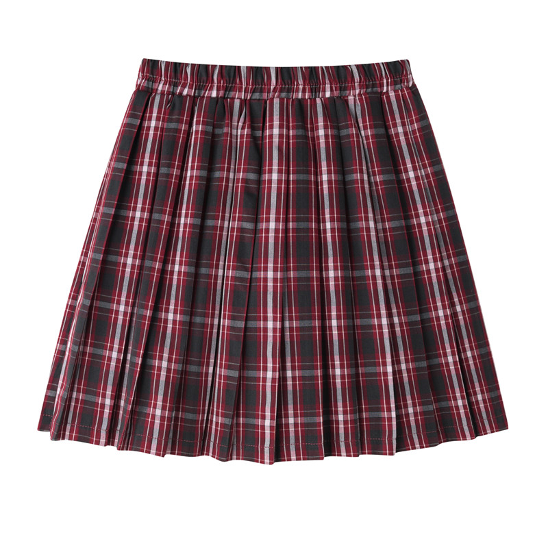 深圳小学生校服礼服男女短袖夏短裙格子裤全松紧加内衬防走光套装