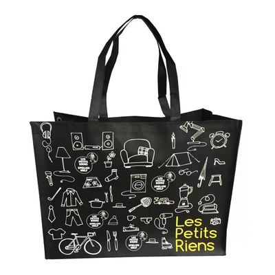 超大礼品袋黑色无纺布购物袋加厚