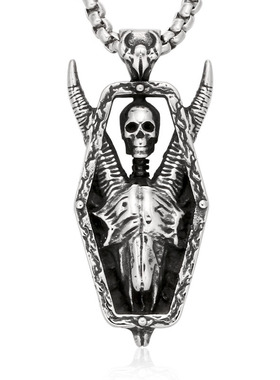 维京吊坠钛钢眼兔子钥匙挂件饰品