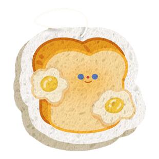 喵小鱼原创卡通压缩洗碗海绵擦天然木浆厨房刷碗神器洗碗布清洁巾