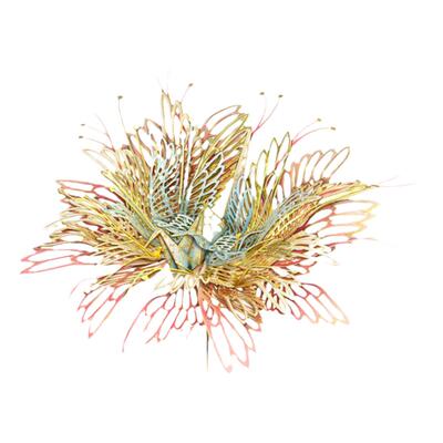 拼酷千愿鹤双子座星座3D金属拼图