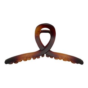 发量多超大号13cm大发抓琥珀雾面磨砂夹子随性后脑勺盘发抓夹发饰