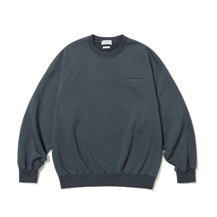 PRIMEE Garment dye Sweat Pullover 重磅水洗宽松圆领卫衣