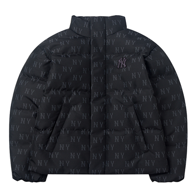 MLB官网保暖羽绒服男女装2025冬季新款老花立领运动外套3ADJM0456