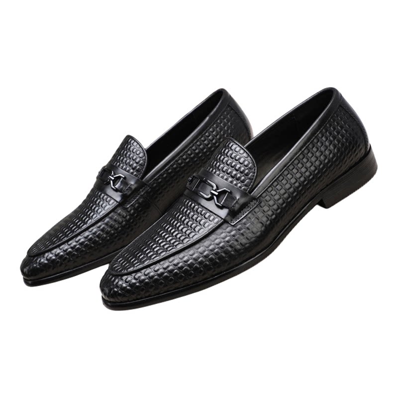 父亲节奢品男鞋夏季新款布洛克男士正装休闲皮鞋头层皮软皮皮鞋男