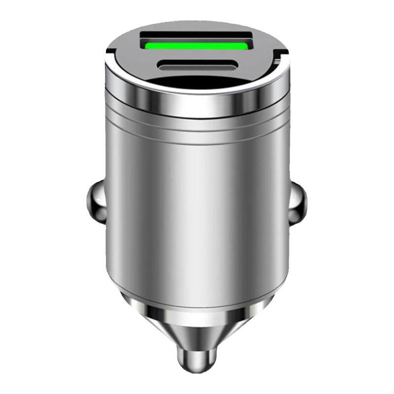 车载充电器适用于华为超级快充苹果30w快充点烟器转换插头usb车充
