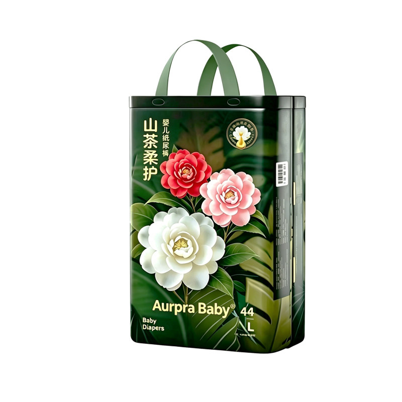 新生儿山茶花植萃亲肤透气拉拉裤