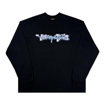 C.t秋季基础液态金属圆领长袖T恤