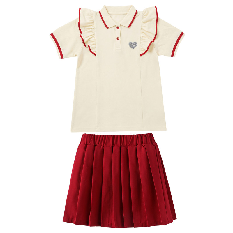 英伦风校服套装男女儿童夏季班服