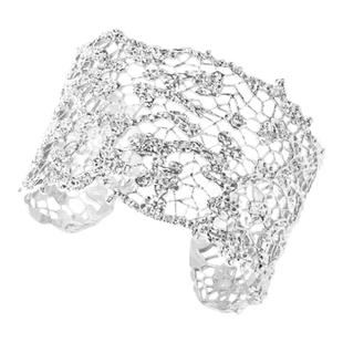 OOAK界格列维斯蕾丝银手镯精致新年礼物设计感精致百搭时尚潮流