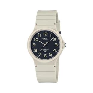 卡西欧手表男女MQ24简约百搭指针小黑表防水学生电子表考试专用表