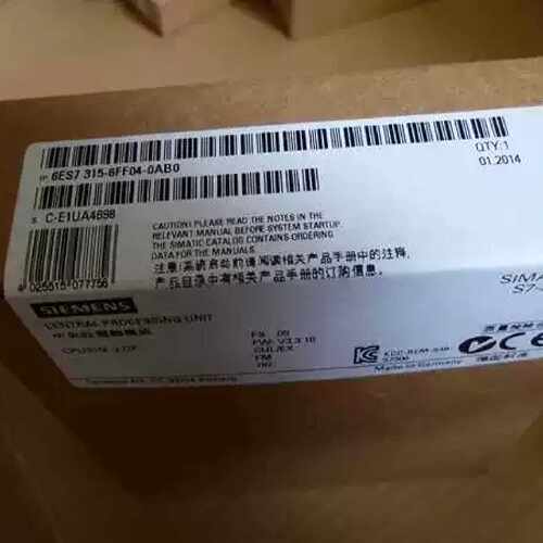 议价6ES7315-6FF01-0AB0 西门子原装CPU315F-2 6ES7 315-6FF04-0A