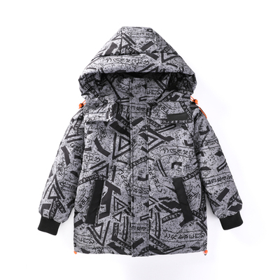 儿童中长款加厚男童羽绒服外套潮