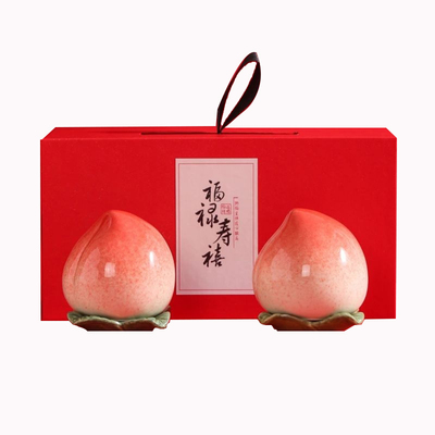 当天发货精美寿桃礼盒贺寿好礼