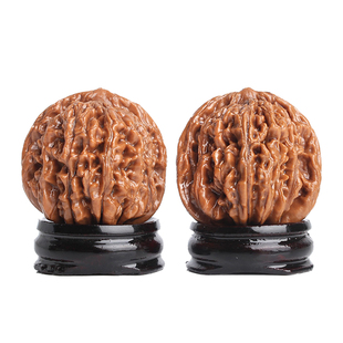 文玩核桃麒麟纹大官帽四座楼狮子头苹果园盘完把玩练手送礼手持