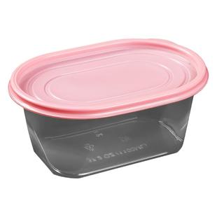 水果捞盒子一次性塑料透明椭圆550/700/770/1100ml外卖打包甜品盒