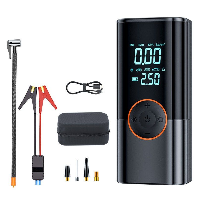 车载充气泵无线数字气压监视器专供跨境电源气泵打应急一体机启动