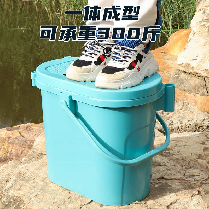 多功能小钓箱钓鱼箱全套钓鱼桶可坐加厚钓桶手提桶溪流路亚活鱼桶