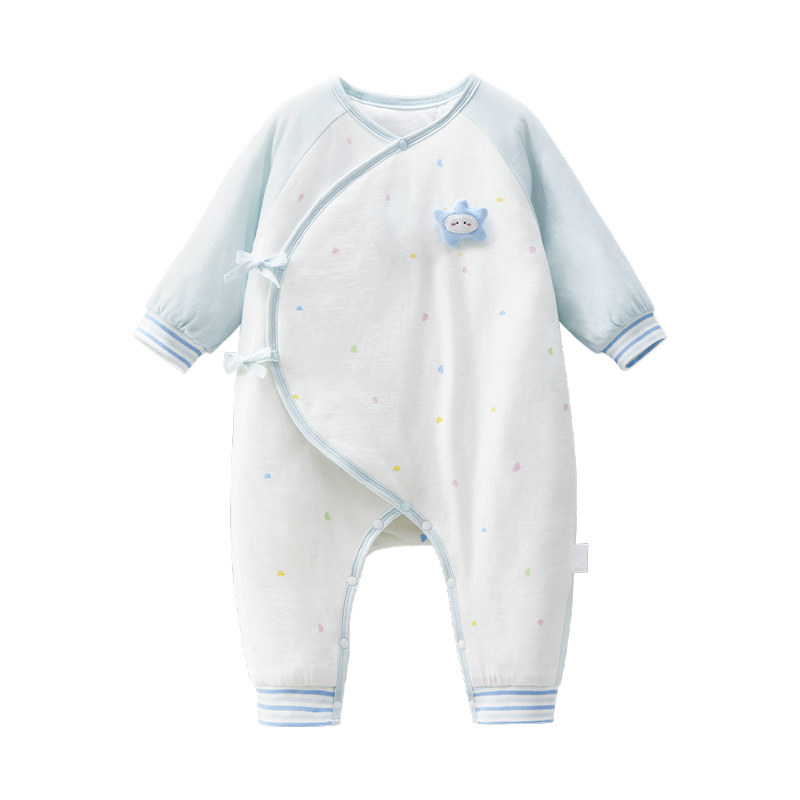 十月结晶粒粒阳光婴儿衣服冬装小行星恒温夹棉连体衣宝宝保暖爬服