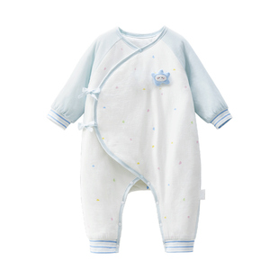 十月结晶粒粒阳光婴儿衣服冬装小行星恒温夹棉连体衣宝宝保暖爬服