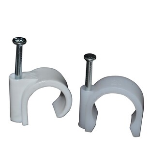 pvc电工电线管卡双钉加固卡ppr管边卡钉卡16 20 25 32 40 50卡码