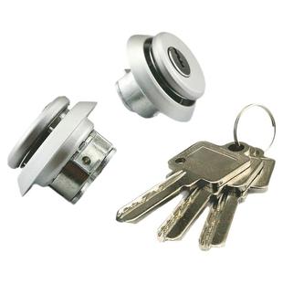 速装款肯德基门锁锁芯 铝合金有框玻璃门大门锁KFC双头带弹簧锁芯