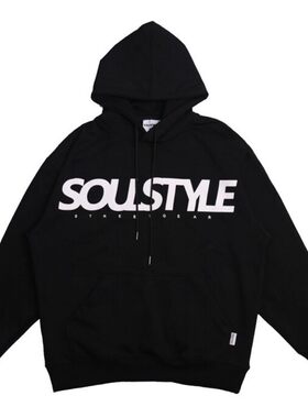 soulstyle加绒长袖连帽卫衣
