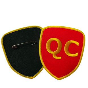 定制QC袖章安全员监督袖标质检班长组长新员工QA臂章别针刺绣袖标
