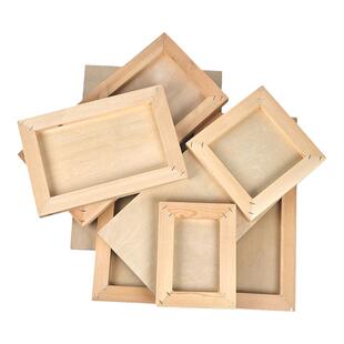 坦培拉画板框岩彩画框木板肌理画板框油画板浮雕画板框木质展示框