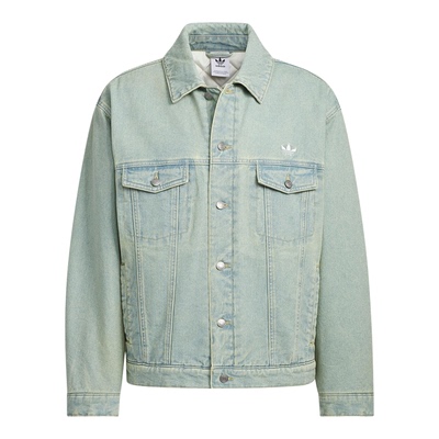 Adidas/阿迪达斯正品三叶草男女日常翻领保暖复古牛仔棉服KC2624