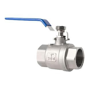 304不锈钢中型二片式球阀阀门4分蒸汽耐高温内螺纹两片式阀门开关