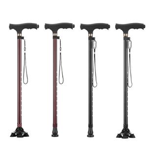 驼人医用四脚拐杖老人多功能防滑助行器轻便便携年轻人骨折拐棍