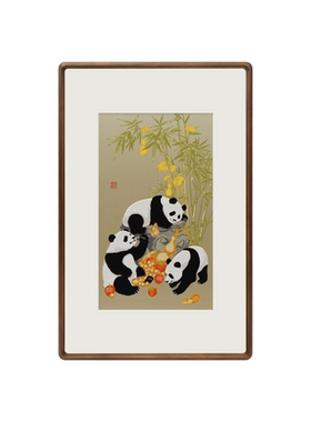 蜀江锦院聚福兴家蜀锦客厅挂画非遗旺家乔迁礼寿礼节日高端礼盒