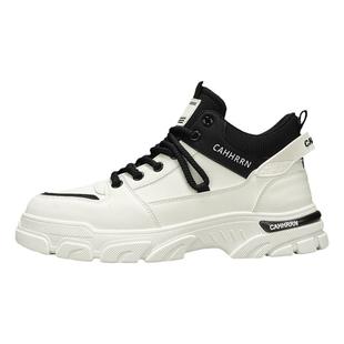 高帮男鞋2025新款秋季英伦风工装马丁靴运动休闲潮鞋冬季加绒棉鞋