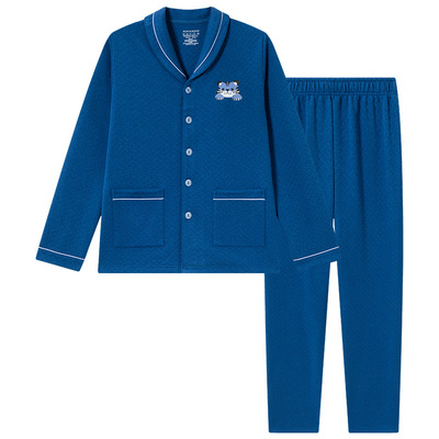 舒雅男童棉莫代尔家居服套装