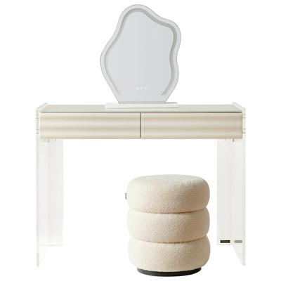 全友家居梳妆凳圆凳科技皮布艺