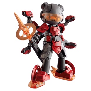 布鲁可积木人英雄无限经典版法相哪吒战斗服男孩拼装玩具生日礼物