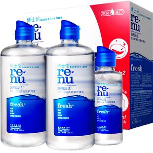 博士伦清透美瞳彩色隐形眼镜护理液500+120ml官方正品视客旗舰店