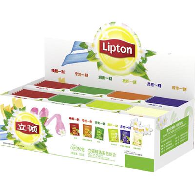 立顿袋泡茶茉莉鲜花窖制80包