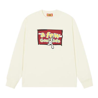 AFGK24FW涂鸦框兔兔长袖T恤